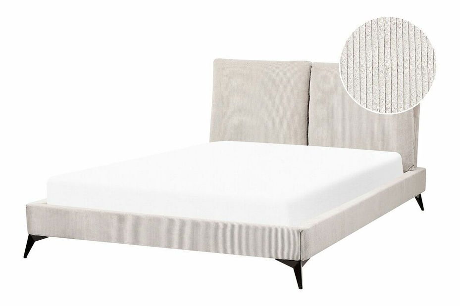 Bračni krevet 140 cm Mellody (svijetlobež) (s podnicom)