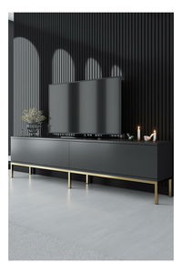 TV stolić/ormarić Vibubi 2 (antracit + zlatna)