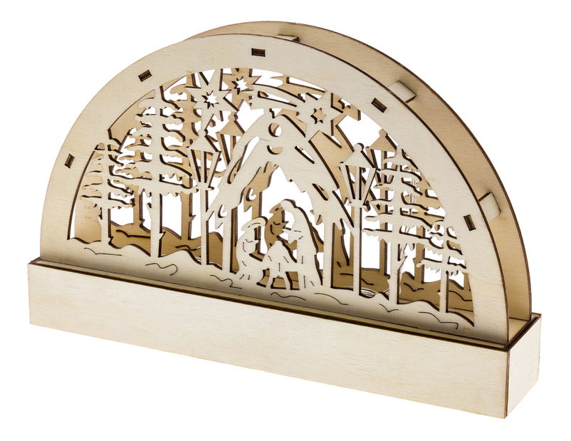 Vianočné osvetlenie drevený betlehem Retlux RXL 304