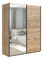 Ruhásszekrény tolóajtókkal Tetrix 33 (wotan tölgy) (tükörrel)