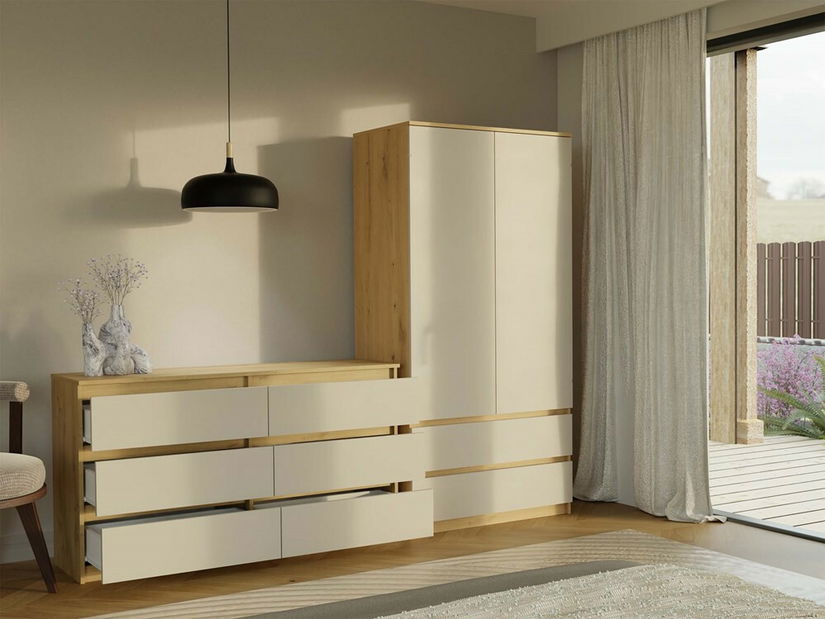 Komoda Musecalo 6 140 (dub artisan + kašmír)