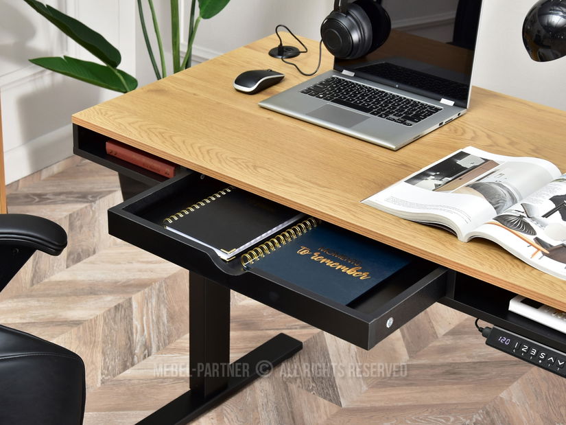 PC stolić Osto 120 (crni hrast + bijela)