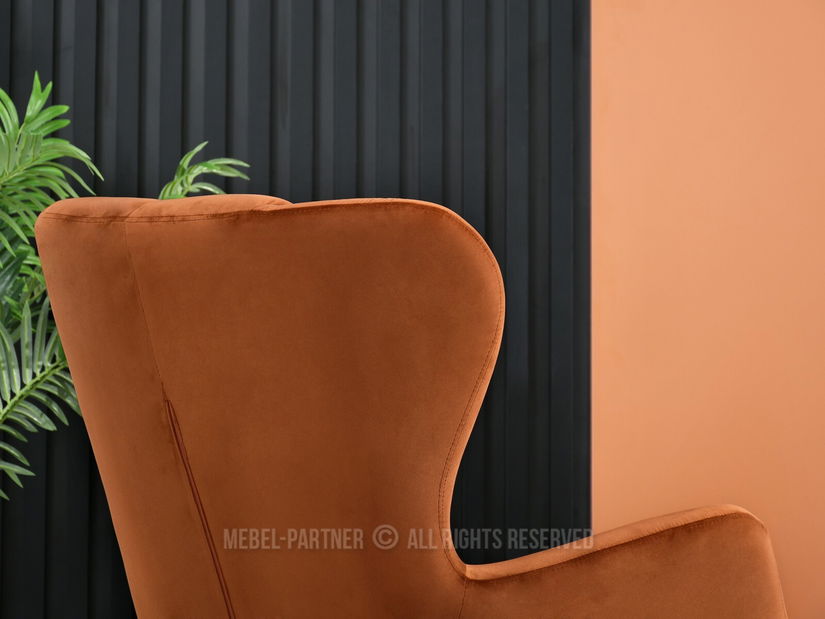 Kreslo Kikino (medená + čierna)