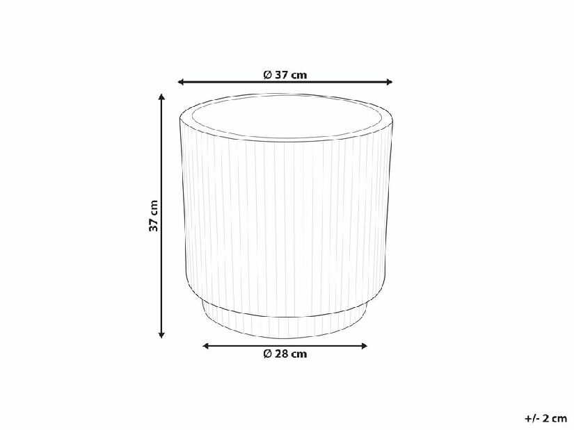 Saksija za cvijeće ⌀ 37 cm Dary (bijela)