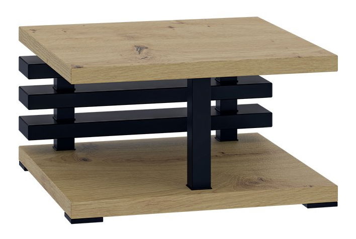 Dohányzóasztal Koramo (artisan tölgy + fekete)