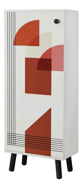 Pantofar Beside 27 (alb + negru)