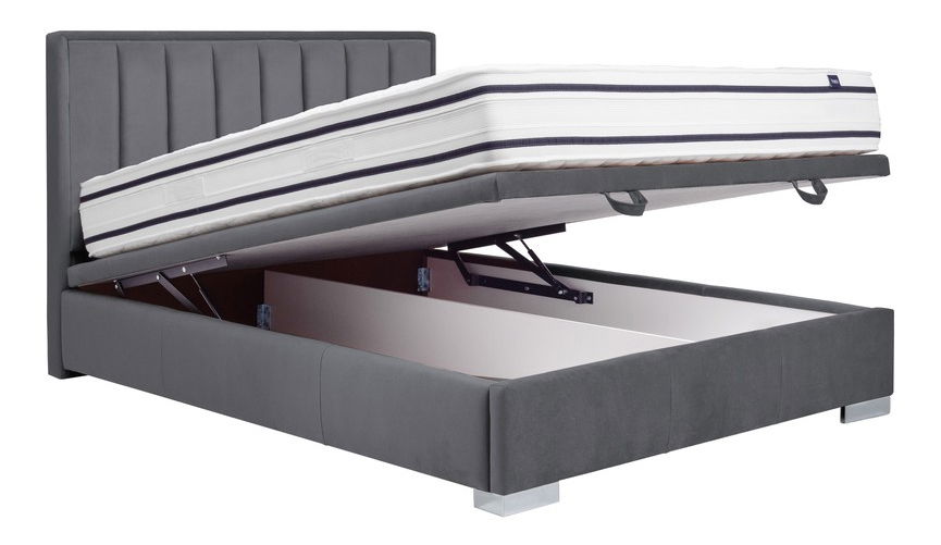 Franciaágy 160x200 cm Matty (szürke)