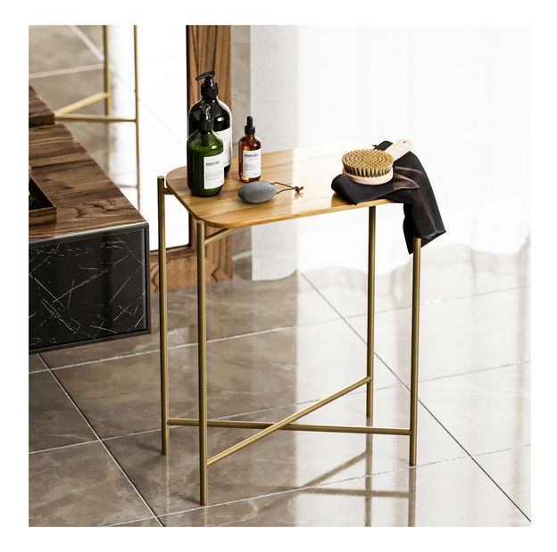 Stolić za kavu Museli 1 (zlatna + prirodna)