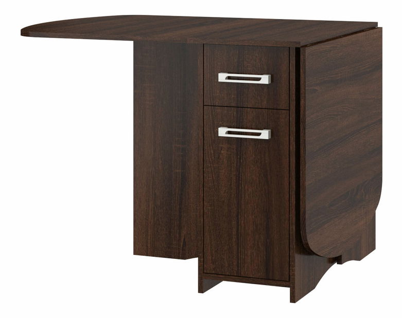 Masă de sufragerie extensibilă Elston X (stejar sonoma închis) (pentru 4 până la 6 persoane)