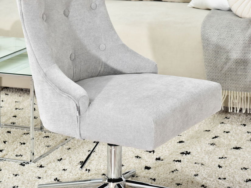 Kreslo Elza (sivá + chrómová)