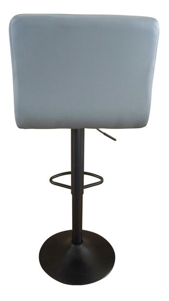 Scaun bar Seley (piele ecologică gri + negru)