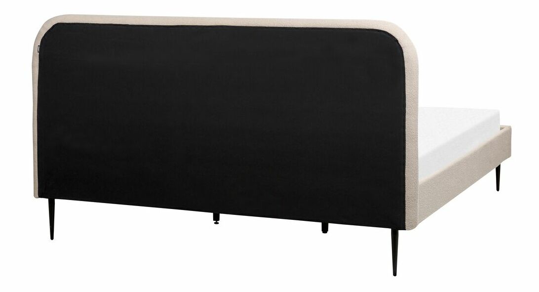 Manželská posteľ 180 cm Faris (béžové buklé) (s roštom)