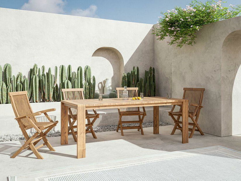 Záhradná stolička Beat (hnedá)