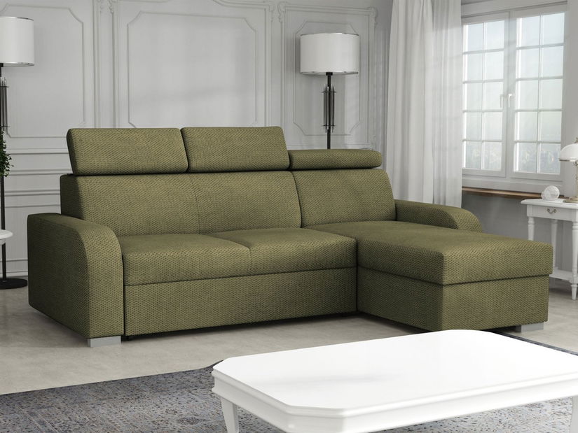 Rohová sedacia súprava Lyseri 2rLC (olivová)