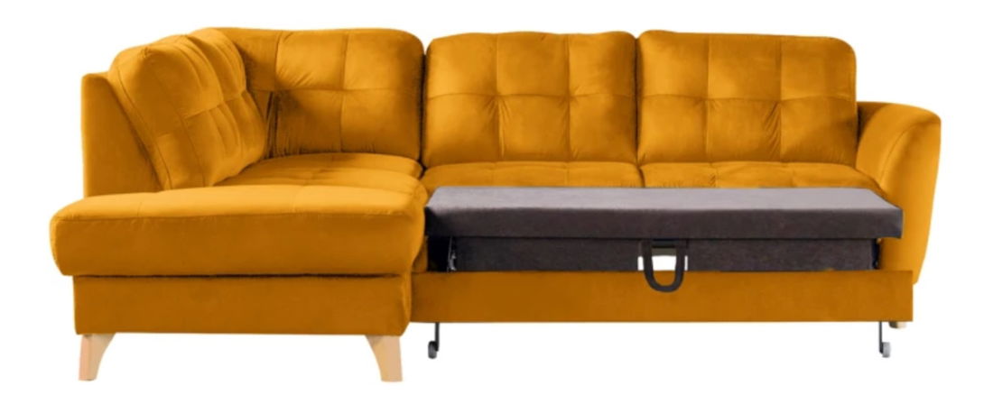 Rohová sedačka BRW Vista (žltá) (L)