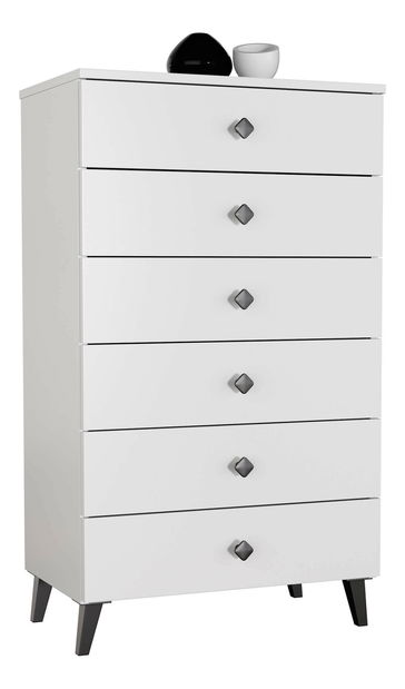 Komoda Morientes (biela + čierna)