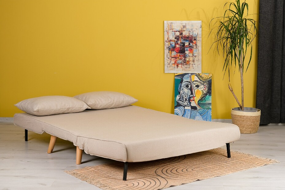Canapea futon Fillie (Crem)