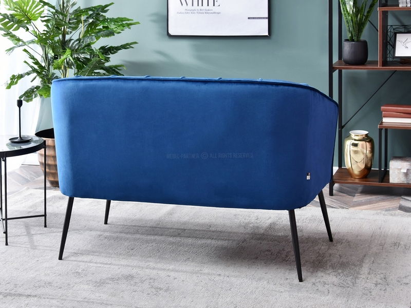 Sofa Etimee S (mornarsko plava + zlatna)