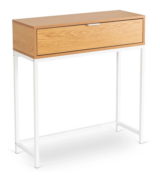 Konzolasztal Permitiendo (tölgy + fehér)