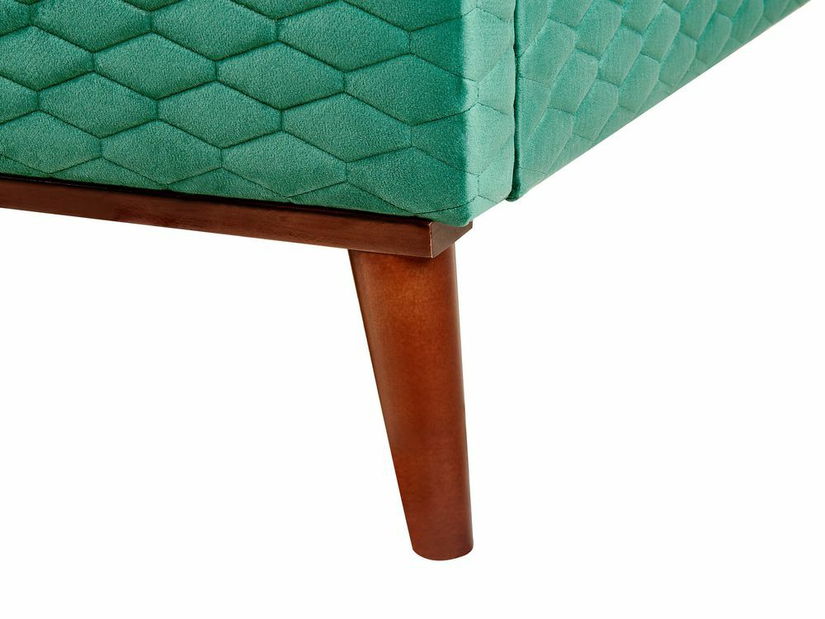 Franciaágy 160 cm BARON (ágyráccsal) (zöld)