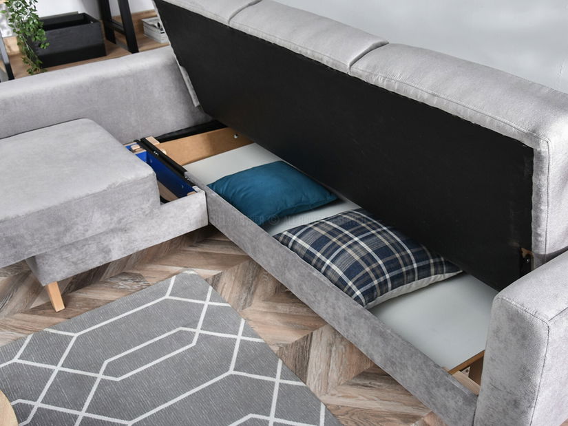 Kutna garnitura Kalisz (siva)