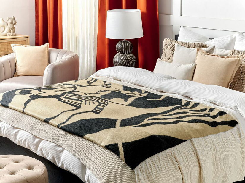 Deka 130 x 170 cm Kudza (béžová)