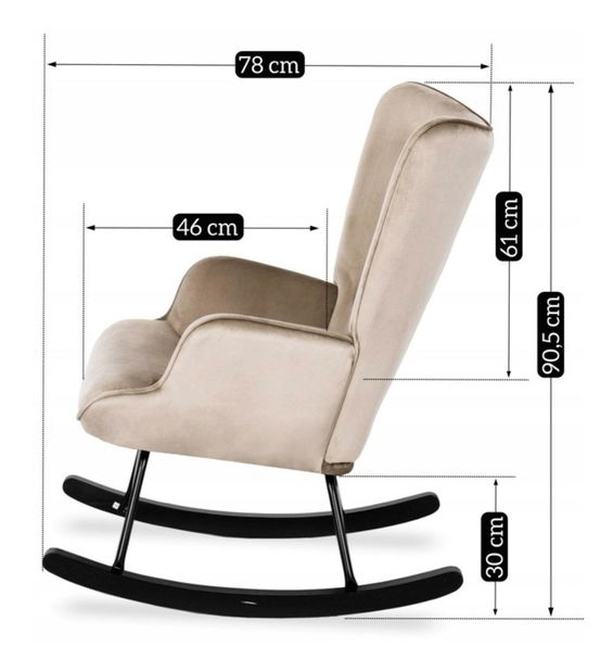 Hintafotel Especula (bézs) 