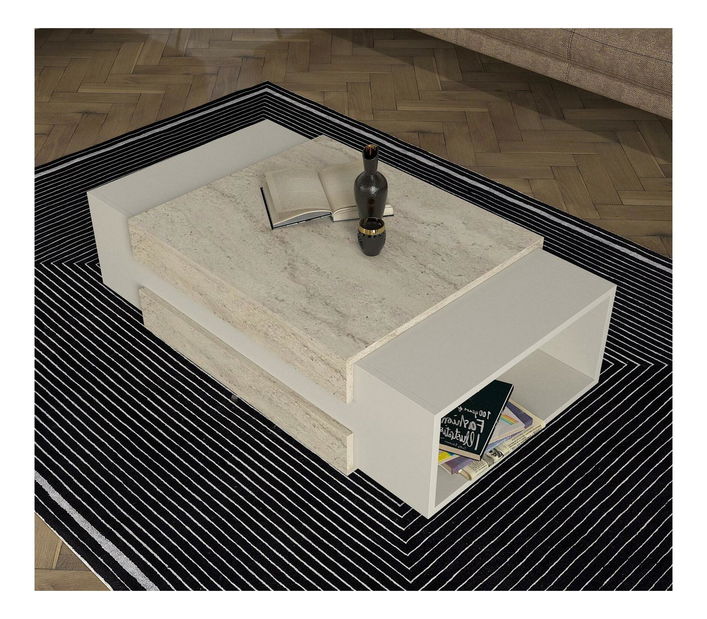 Măsuță de cafea Norika (Travertin + Nisipiu) 