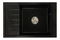 Kuchynský drez Lurano (čierna + textúra) (bez otvoru pre batériu) (L)