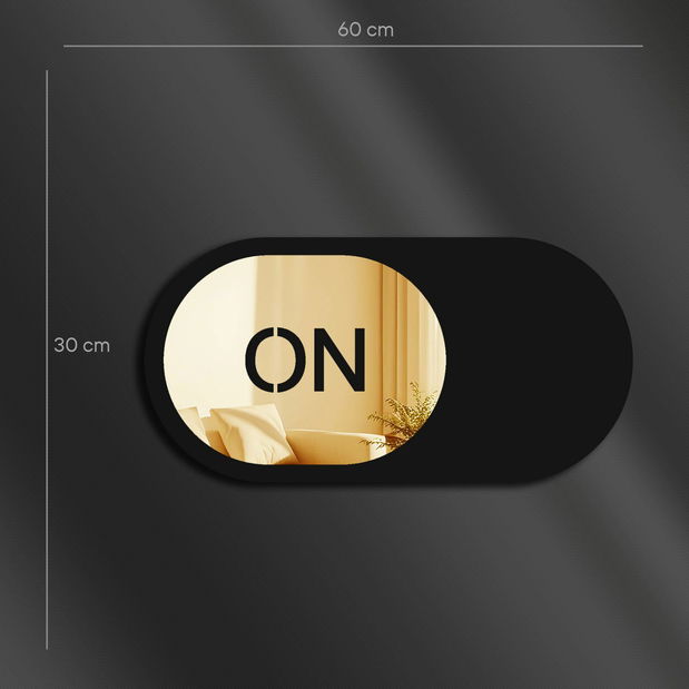 Zrkadlo Ozi 5 (zlatá)