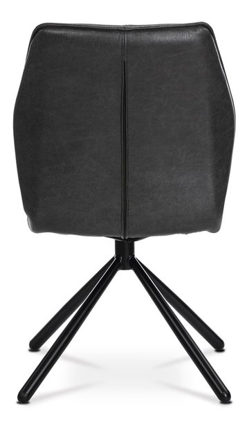 Jedálenská stolička Herbia-397-GREY3 (tmavosivá + čierna)