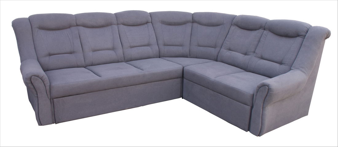 Rohová sedačka Asco (sivá) (P)