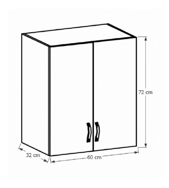 Horná kuchynská skrinka G60 Provense (biela + sosna andersen)