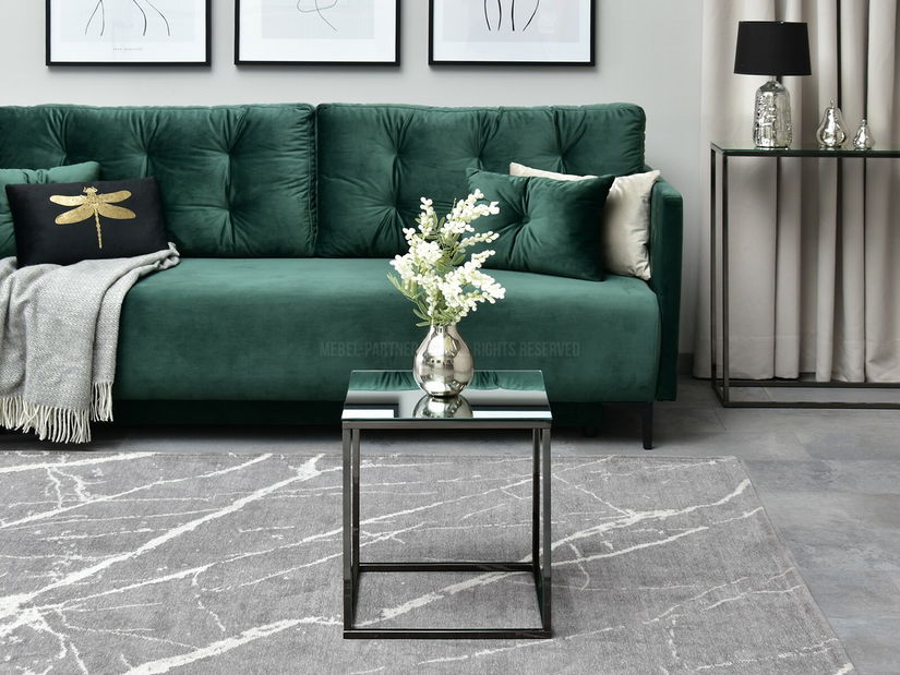 Konferenčný stolík Bella S (chrómová + čierna)