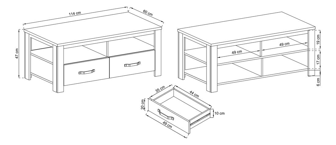 Dohányzóasztal Andres 114 