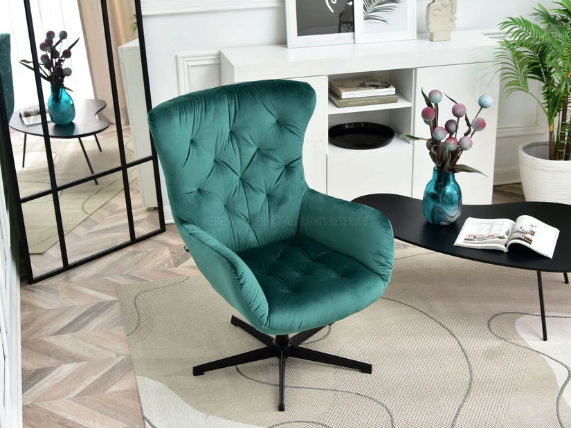 Fotoliu Aaron (verde + negru)