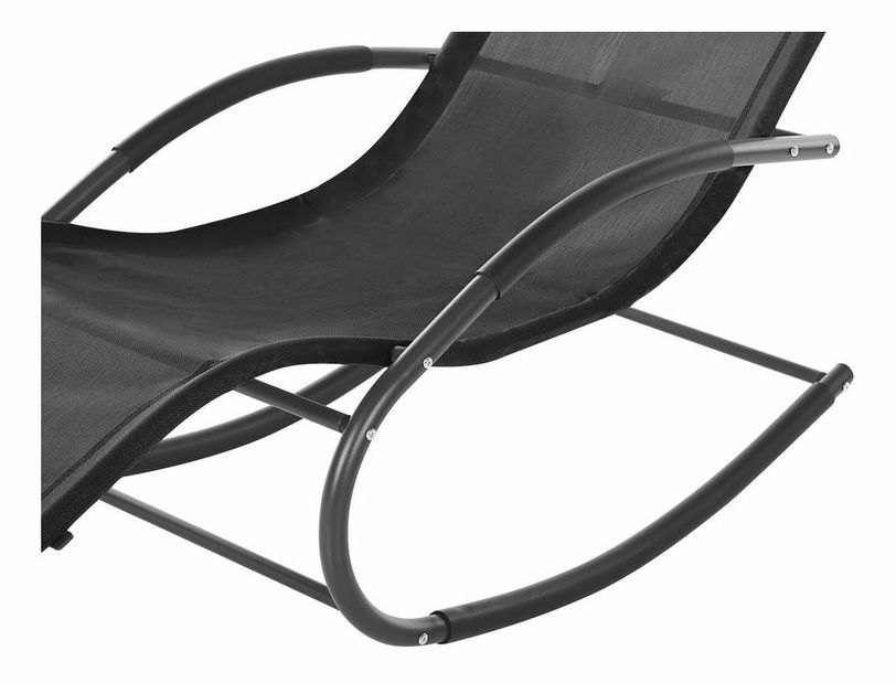 Záhradné hojdacie lehátko Carro (čierna)