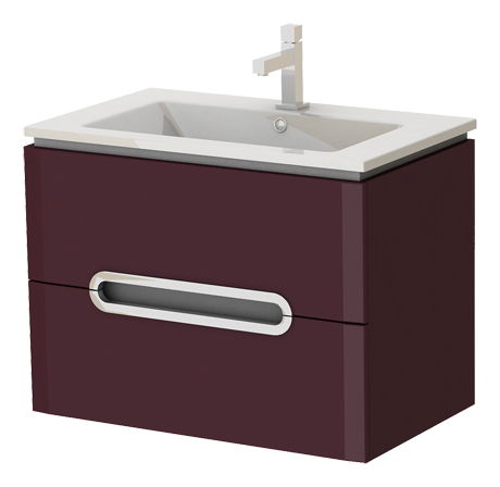 Dulap de baie suspendat cu lavoar Costa Pr-75 C