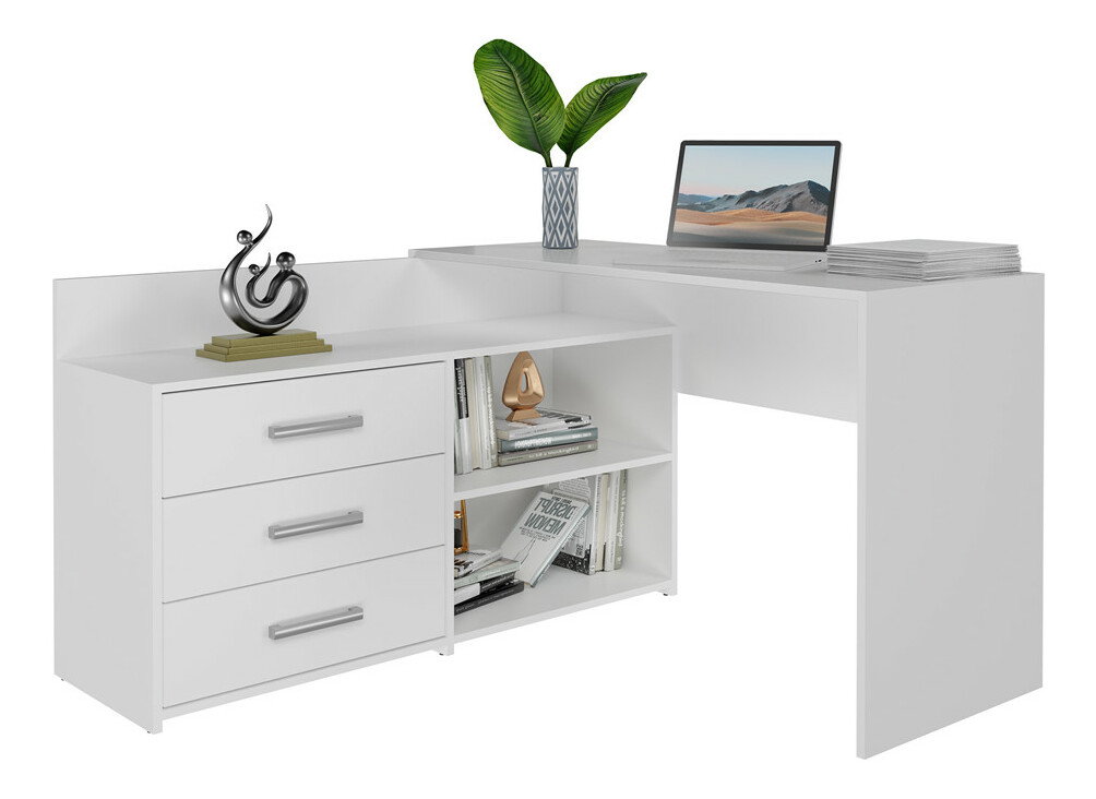 Sarok PC asztal Debio 1 (fehér)