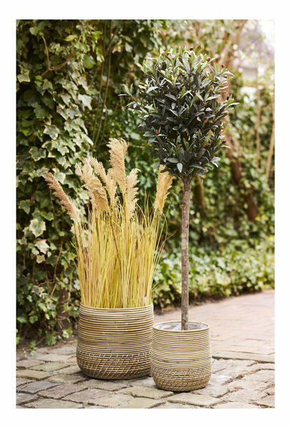 Set 2 ks prútených kvetináčov Mlaravia (prírodná)