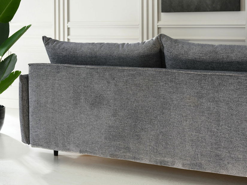 Pohovka dvojsedačka Medio (sivá + čierna)