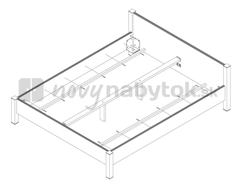 Manželská posteľ 180 cm BRW FANTAZJA