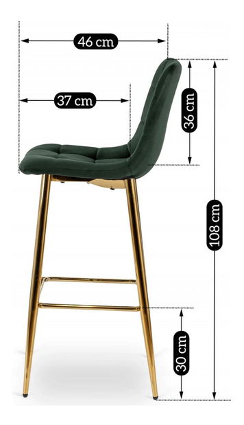 Blagovaonska stolica Abisales (zelena) 