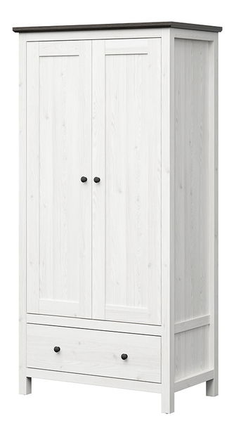 Dulap de haine Hesen SZF2D1S/20/10 (zadă sibiu deschis + pin larico)