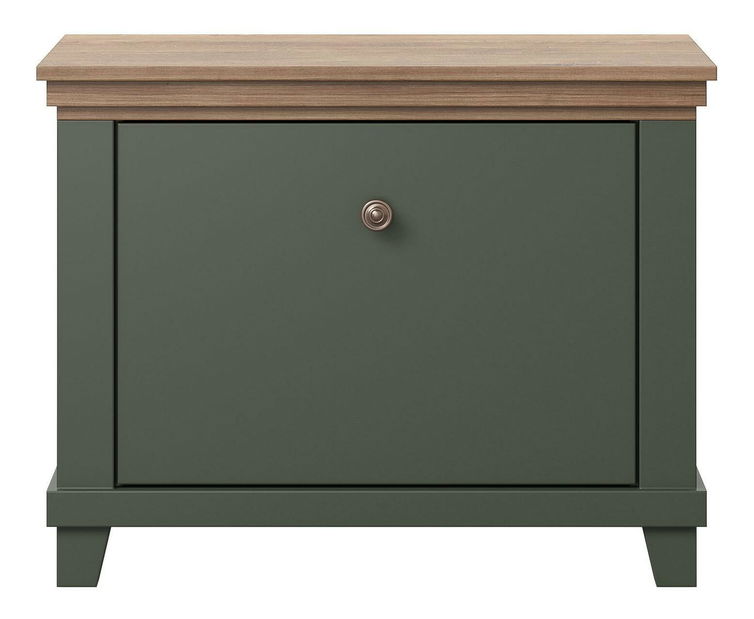 Botník (skrinka na topánky) Navori (zelená + dub lefkas)