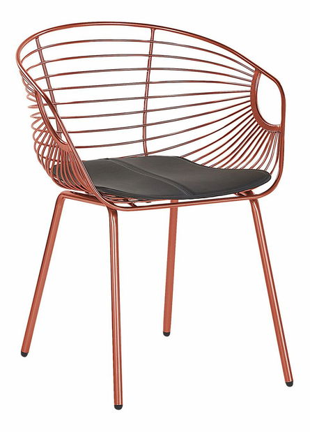 Set 2 buc. scaune de sufragerie HABIR (cupru)