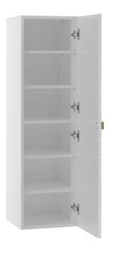 Fürdőszoba szett Madrealla I (fehér + fényes fehér + arany) (mosdóval és szifonnal)