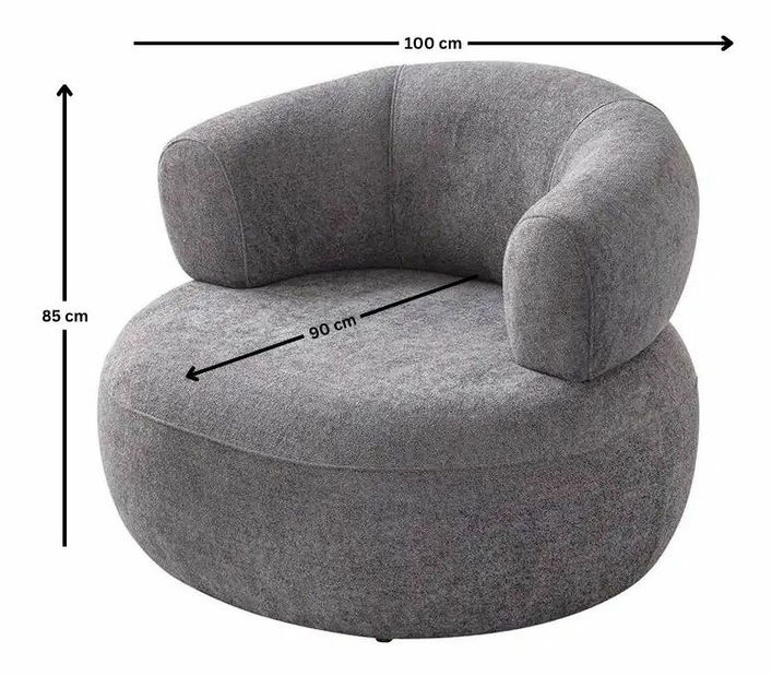 Kreslo Romia (sivá)