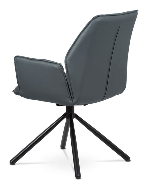 Scaun de sufragerie Hagga-399-GREY2 (Gri + Negru)