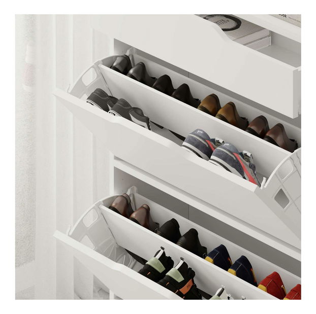 Cipőtároló (cipősszekrény) Asthat (fehér)